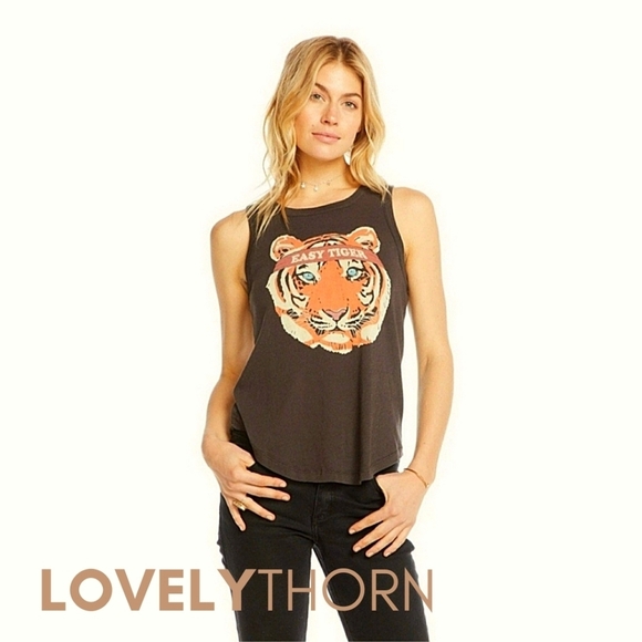 CHASER // ltd ed easy tiger sleeveless super soft vintage feel tee tshirt - Picture 5 of 16